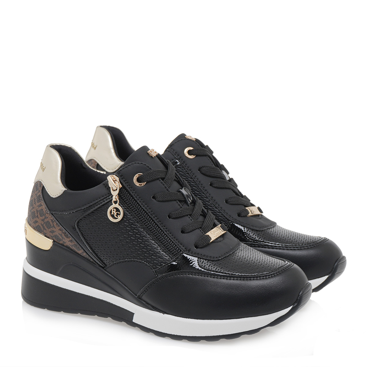 Γυναικείο sneaker σε μαύρο χρώμα Renato Garini Τ119R0523Κ72 Collection FW2024