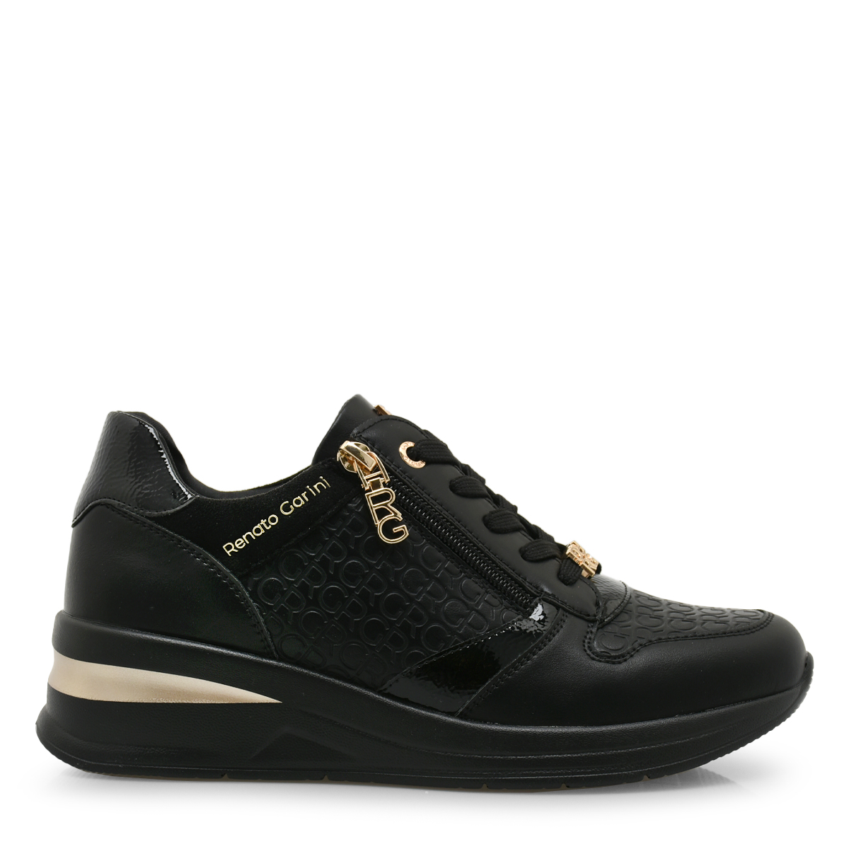 Γυναικείο sneaker σε μαύρο χρώμα Renato Garini  Τ119R852252V Collection FW2024