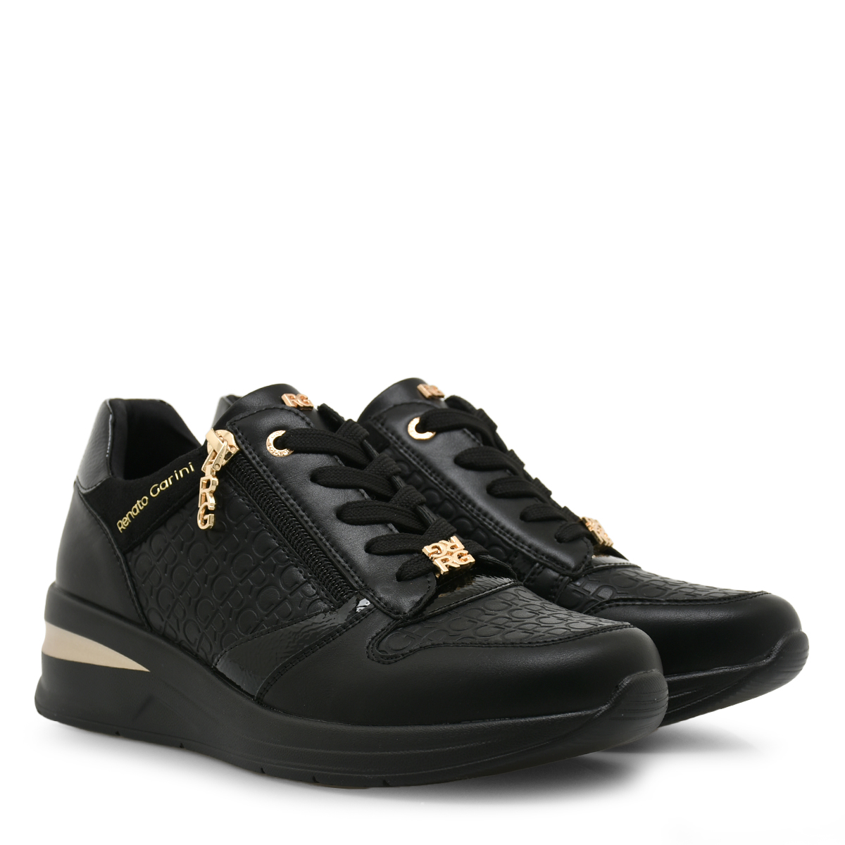 Γυναικείο sneaker σε μαύρο χρώμα Renato Garini  Τ119R852252V Collection FW2024