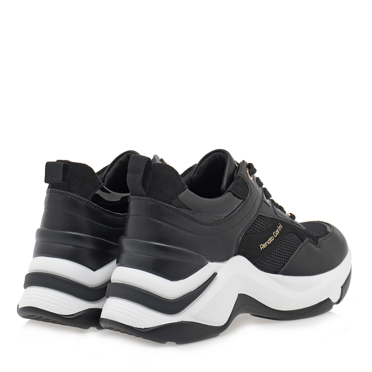 Γυναικείο sneaker σε μαύρο χρώμα Renato Garini T119R164418X Collection FW2024