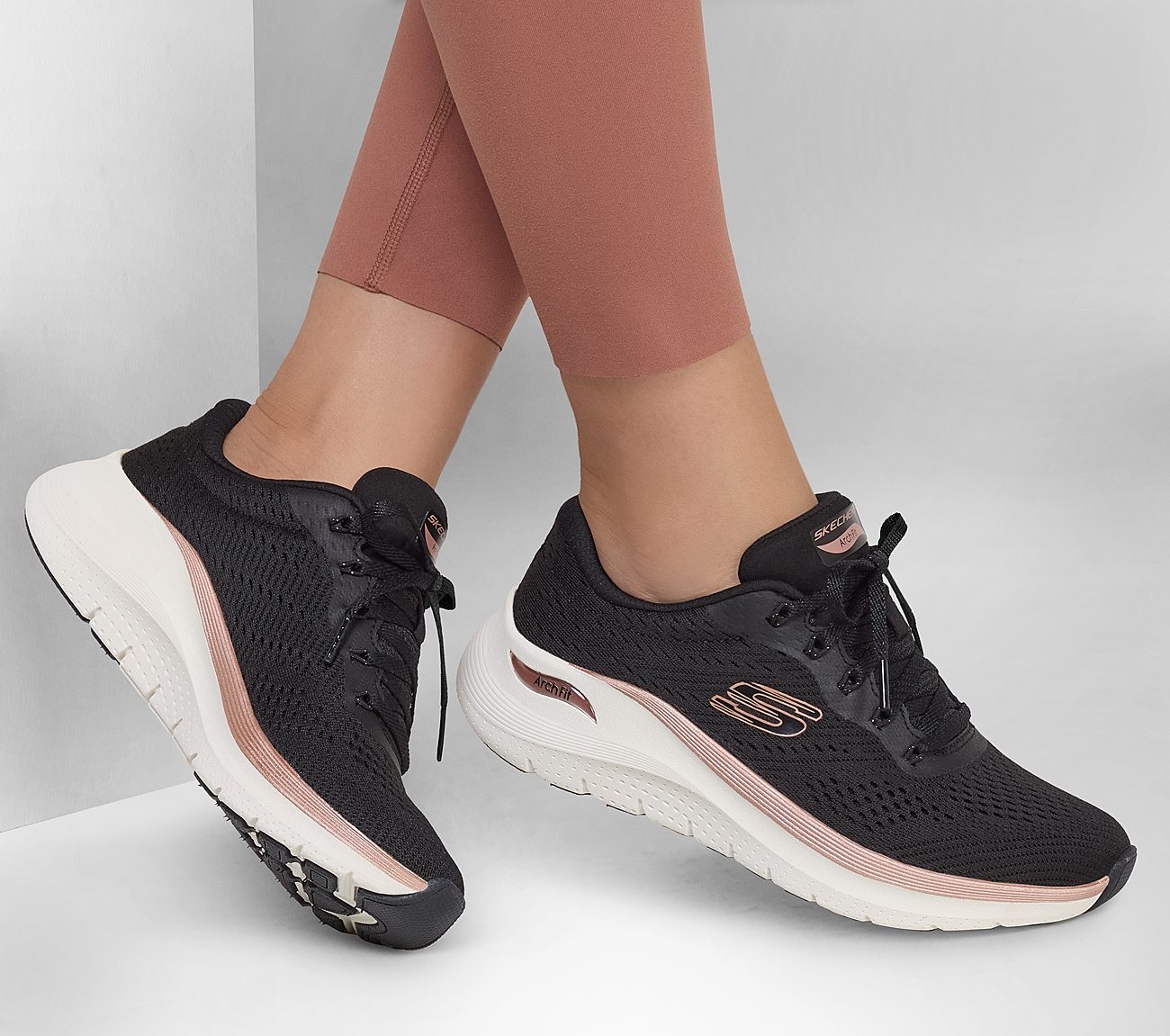 Skechers Arch Fit 2.0 Γυναικεία Sneakers Black Rose Gold 150067/BKRG Collection FW2024