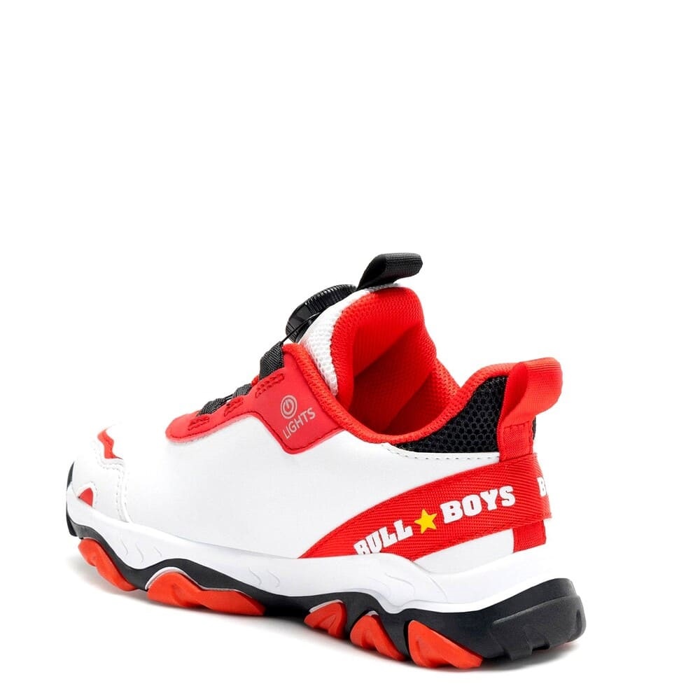 Bull Boys Παιδικά Sneakers με Φωτάκια Λευκά DNAL4556A00-BIRS Collection FW2024