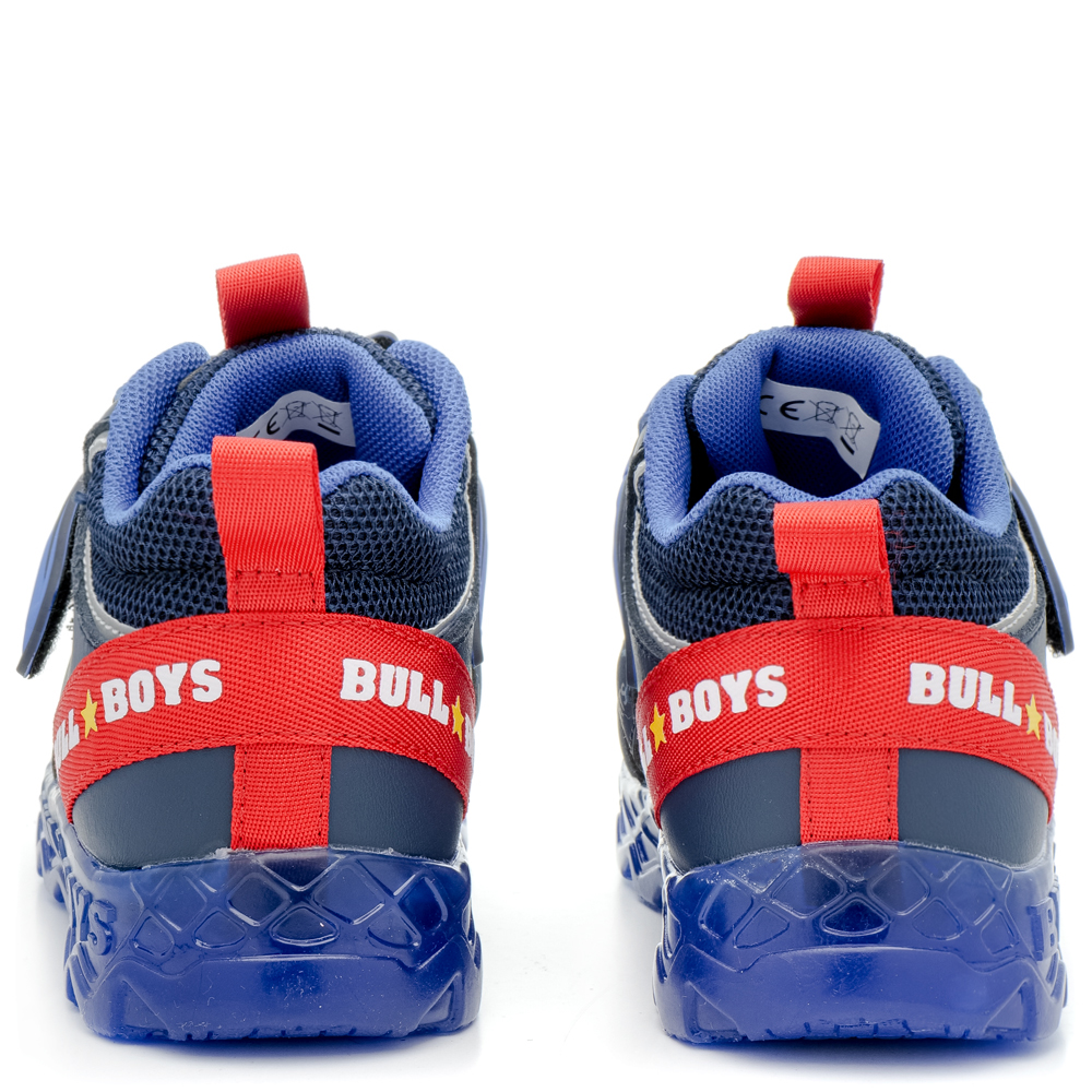 Sneaker για αγόρι σε μπλέ χρώμα με φωτλακια Bull Boys DΝΑL4564 ΒL01 Collection FW2024