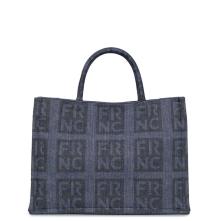 FRNC Γυναικεία Τσάντα Ώμου Μπλε 3403 Collection FW2024