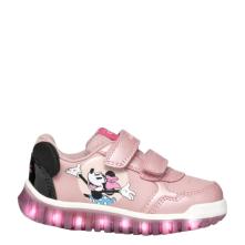 Sneaker με φωτάκια Minnie σε ροζ χρώμα Geox  Β4661Β 0ΑJ02 C8179 Collection FW2024