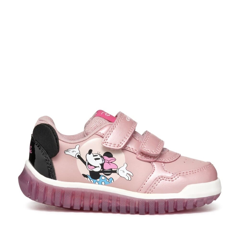 Sneaker με φωτάκια Minnie σε ροζ χρώμα Geox  Β4661Β 0ΑJ02 C8179 Collection FW2024