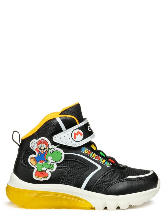 Sneaker μποτάκι με φωτάκια Super Mario Geox  J46LΒJ 054FU C0054 Collection FW2024