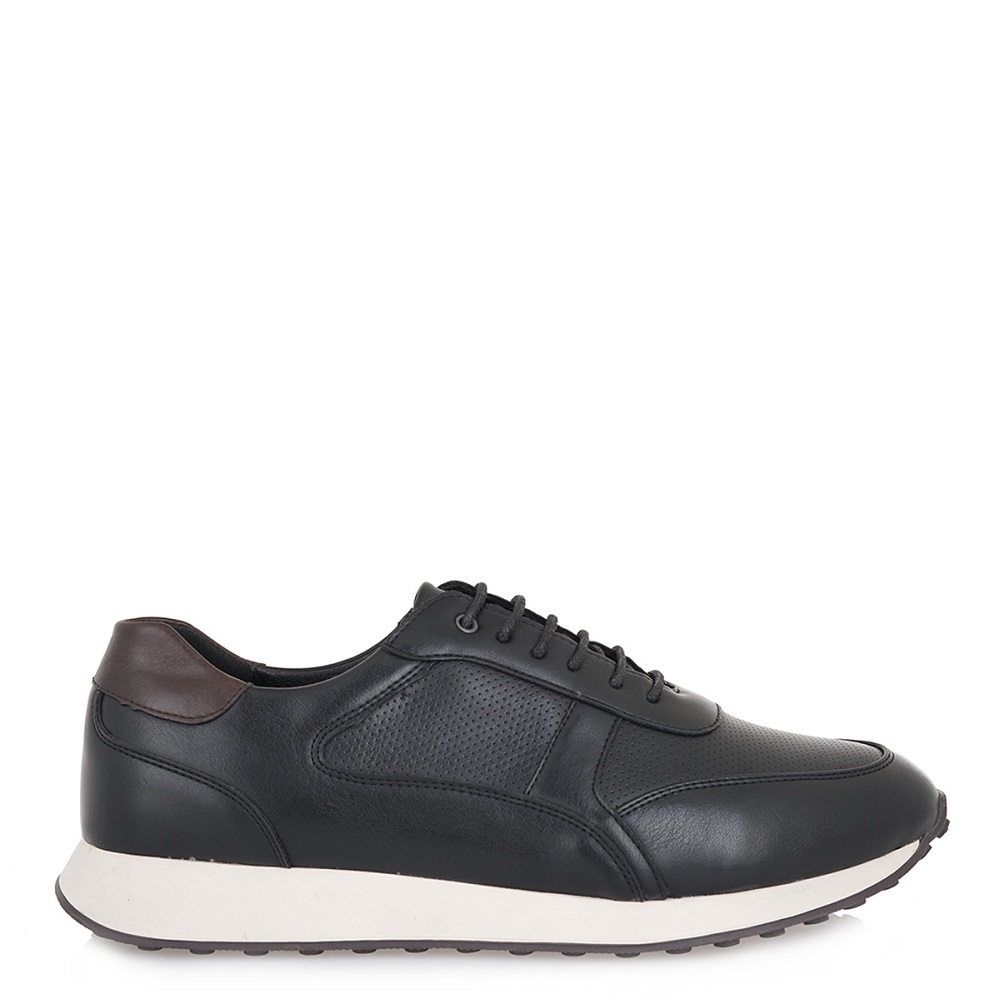 Ανδρικό casual sneaker σε μαύρο χρώμα Renato Garini  Τ57007601Ι64