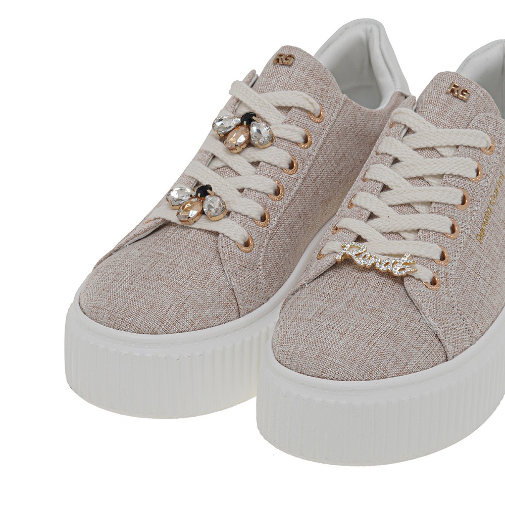 Γυνακείο Sneaker σε μπέζ χρώμα Renato Garini  U119R12932Ι5  Collection SS2025