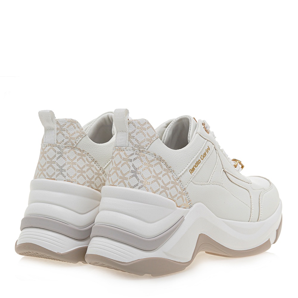 Γυναικείο sneaker σε άσπρο χρώμα Renato Garini  U119R34042C1  Collection SS2025