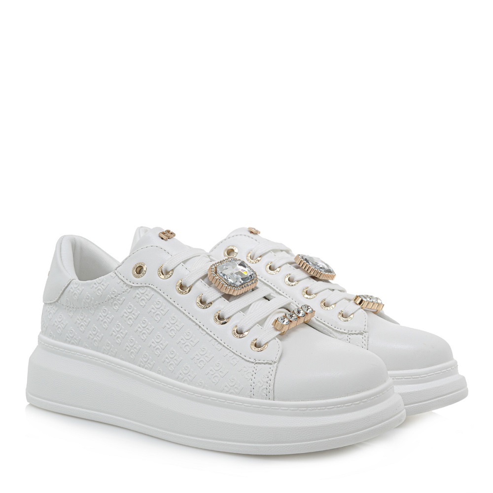 Γυναικείο sneaker σε άσπρο χρώμα Renato Garini  U119R6522Ε64  Collection SS2025