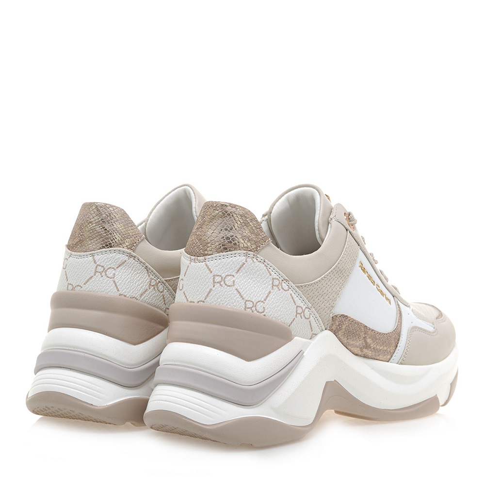 Γυναικείο sneaker σε off white/μπέζ χρώμα Renato Garini  U119R162471Ζ   Collection SS2025