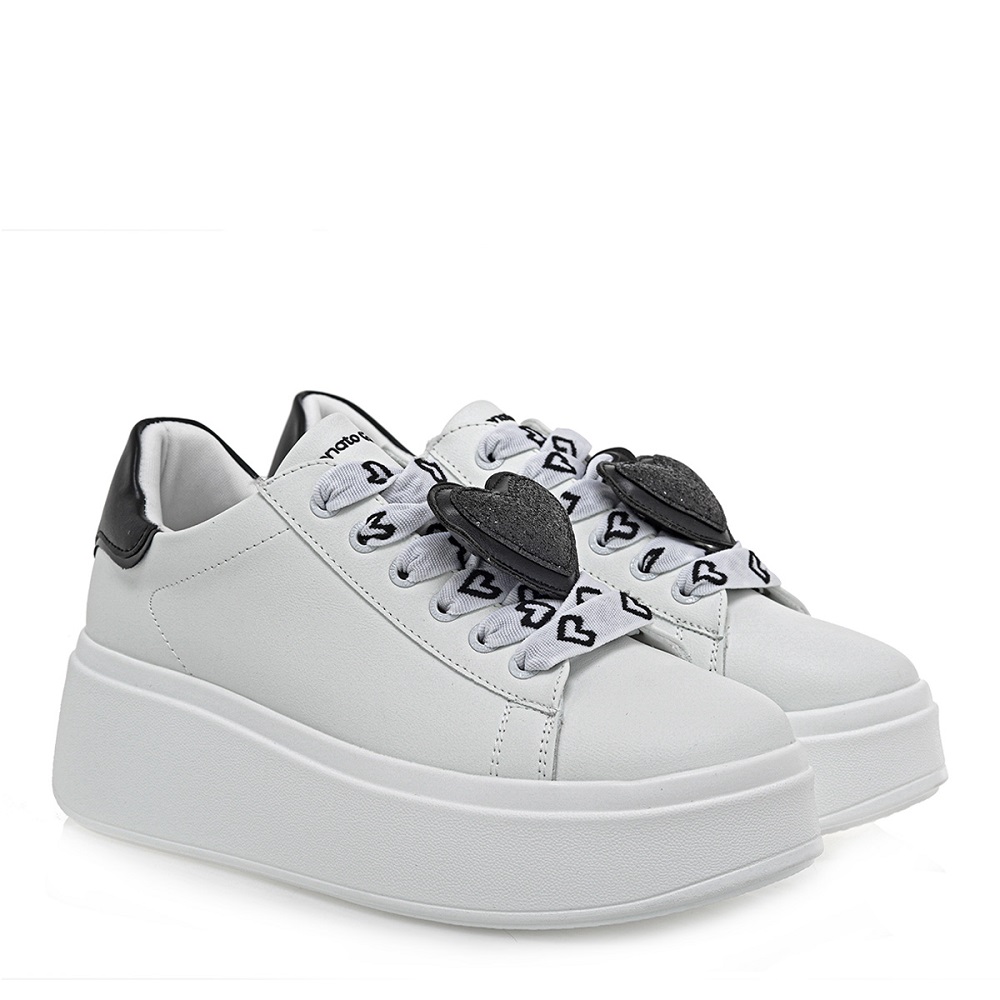 Γυναικείο sneaker σε άσπρο χρώμα Renato Garini  U119R0143483   Collection SS2025