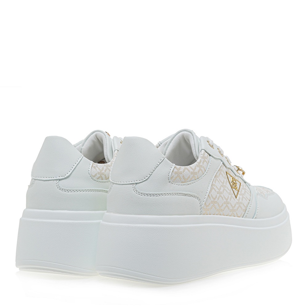 Γυναικείο sneaker σε άσπρο χρώμα Renato Garini  U119R856308Ε  Collection SS2025