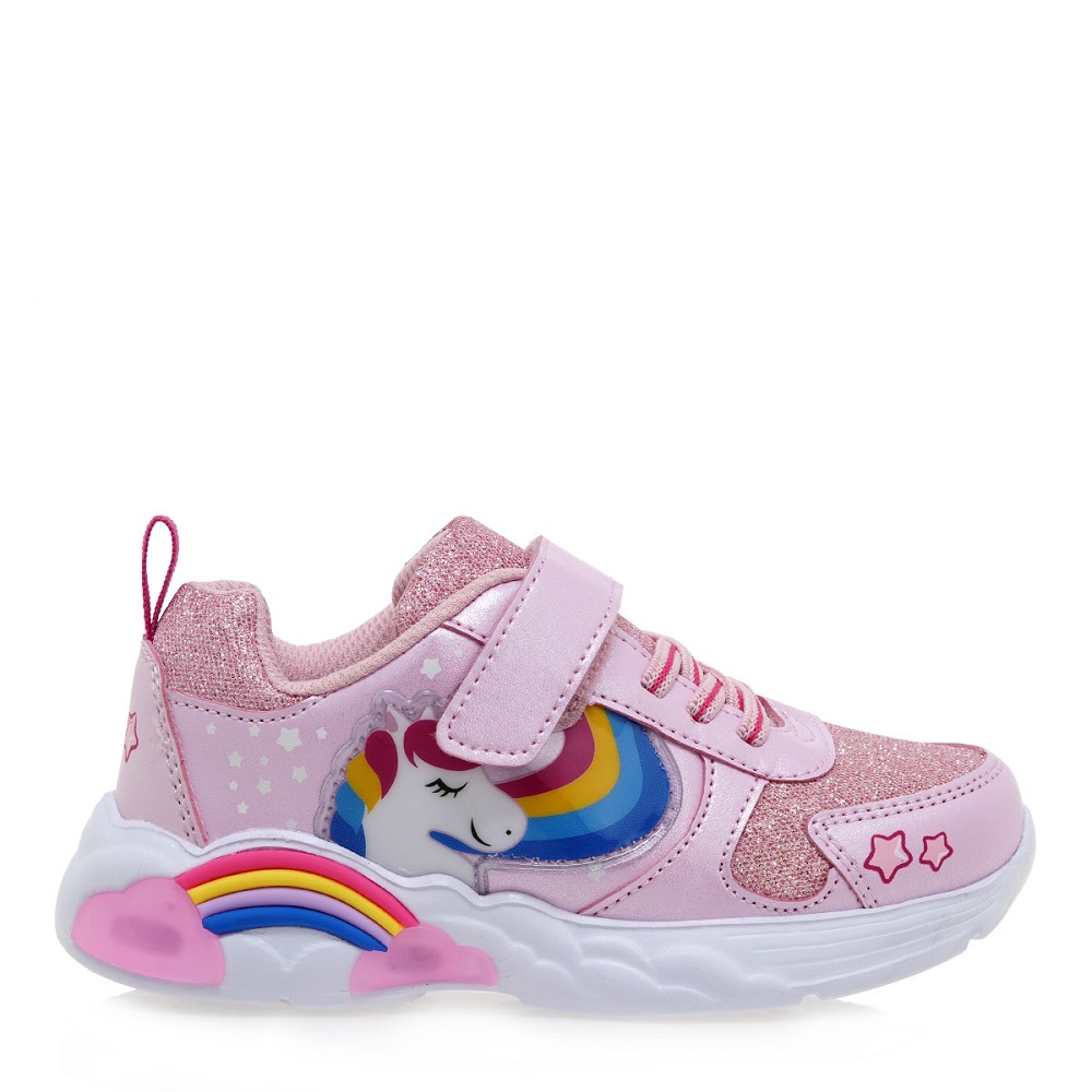 Sneakers για κορίτσι σε ροζ χρώμα μονόκερος  EXE Kids  UΑ29Ε4122890  Collection SS 2025