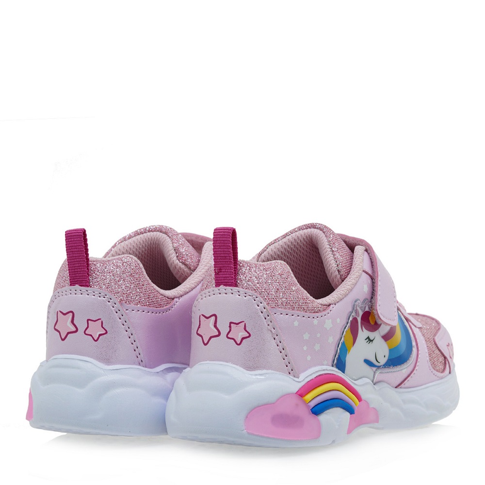 Sneakers για κορίτσι σε ροζ χρώμα μονόκερος  EXE Kids  UΑ29Ε4122890  Collection SS 2025