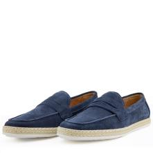 Ανδρικό μοκασίνι loafer σε μπλέ suede δέρμα Renato Garini  U515W5581054 2