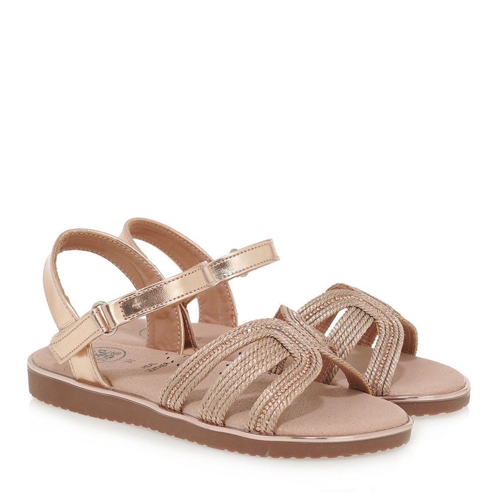 Παιδικό πέδιλο για κορίτσι σε rosegold χρώμα EXE Kids  UΑ21U4181546
