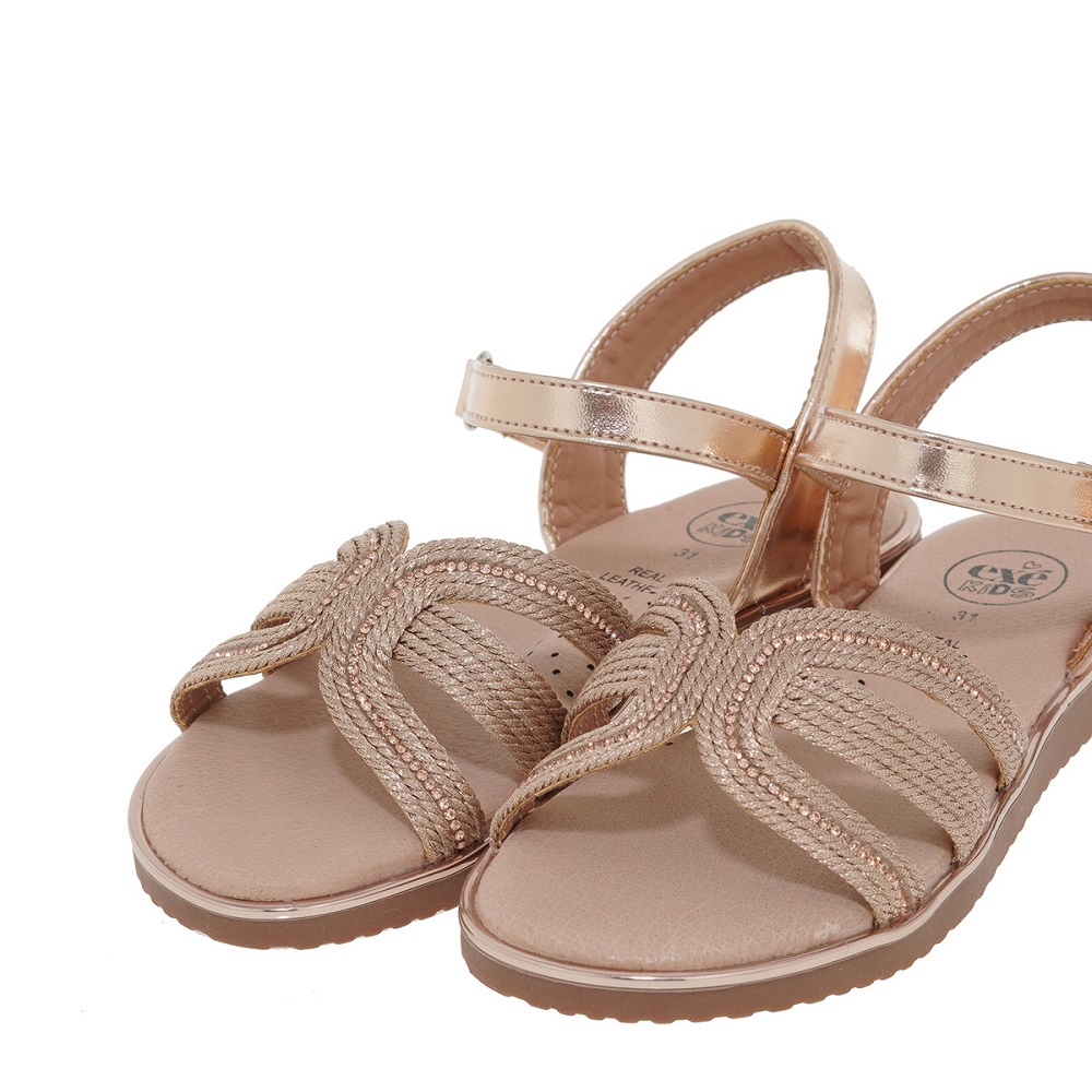 Παιδικό πέδιλο για κορίτσι σε rosegold χρώμα EXE Kids  UΑ21U4181546