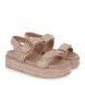 Γυναικείο πέδιλο flatform σε μπέζ ψάθα  EXE  U420Α2523284  Collection SS2025-1