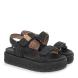 Γυναικείο πέδιλο flatform σε μπέζ ψάθα  EXE  U420Α252366G  Collection SS2025-1