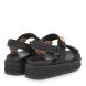 Γυναικείο πέδιλο flatform σε μπέζ ψάθα  EXE  U420Α252366G  Collection SS2025-2
