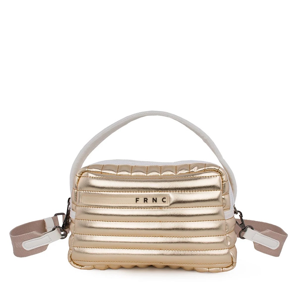 Γυναικεία τσάντα crossbody,χιαστί,ώμου σε χρυσό χρώμα FRNC 4630 ORO  Collection SS2025