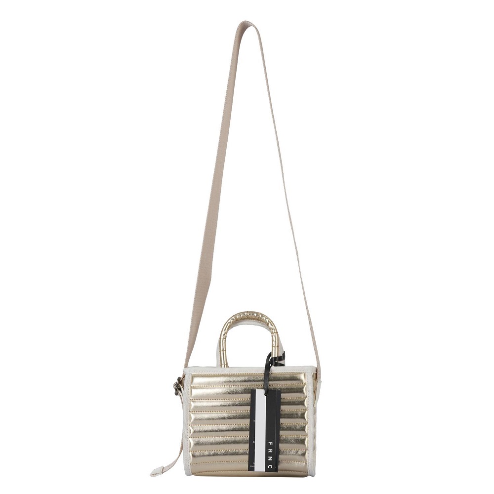 Γυναικεία τσάντα crossbody,χιαστί,ώμου σε χρυσό χρώμα FRNC 4630 ORO  Collection SS2025