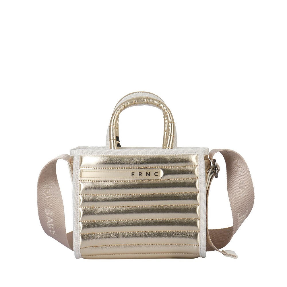 Γυναικεία τσάντα crossbody,χιαστί,ώμου σε χρυσό χρώμα FRNC 4630 ORO  Collection SS2025