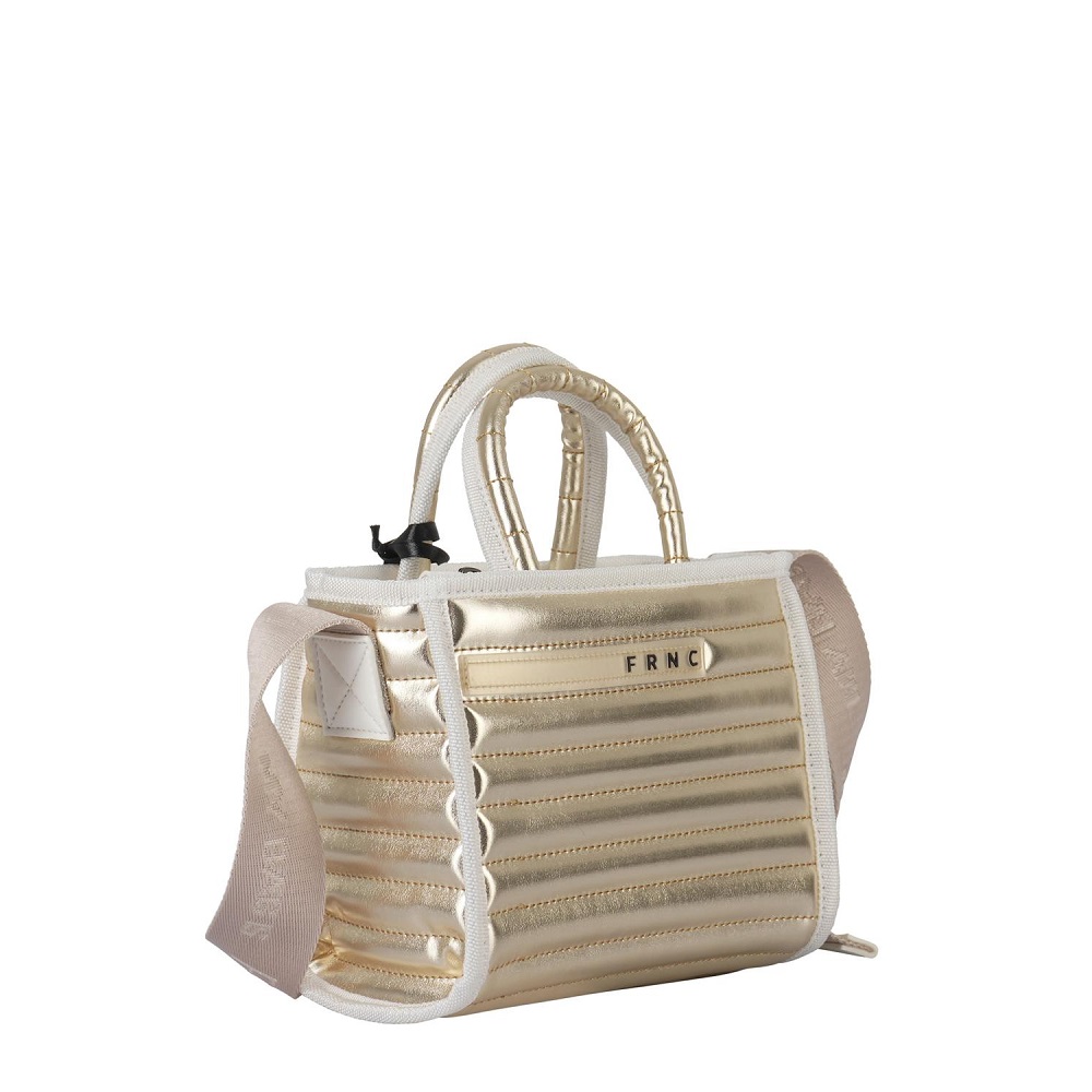 Γυναικεία τσάντα crossbody,χιαστί,ώμου σε χρυσό χρώμα FRNC 4630 ORO  Collection SS2025