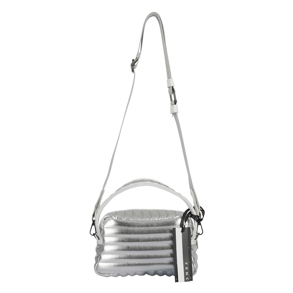 Γυναικεία τσάντα crossbody,χιαστί,ώμου και χειρός FRNC 4634 SLV