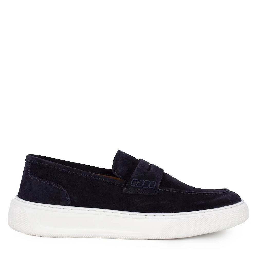 Ανρδικό loafer σε μπλέ δέρμα Renato Garini  U562V3162054