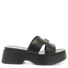 Γυναικείο Flatform σε μαύορ χρώμα Adams Shoes  1-907-25008-27  Collection SS2025