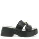 Γυναικείο Flatform σε μαύορ χρώμα Adams Shoes  1-907-25008-27  Collection SS2025-0