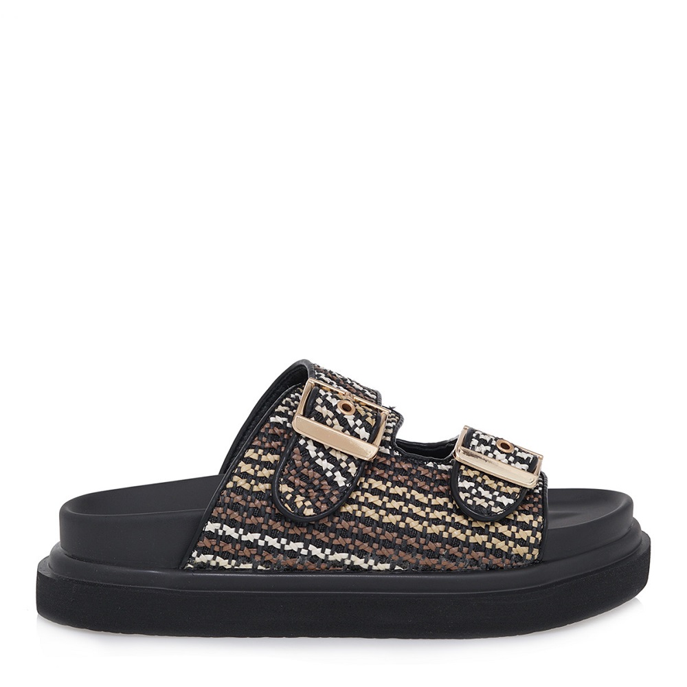 Γυναικείο Flatform σε μαύρο/μπέζ χρώμα EXE  U403R232298S  Collection SS2025