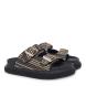 Γυναικείο Flatform σε μαύρο/μπέζ χρώμα EXE  U403R232298S  Collection SS2025-1