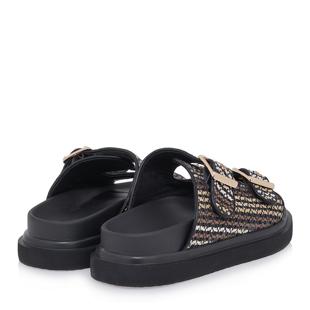 Γυναικείο Flatform σε μαύρο/μπέζ χρώμα EXE  U403R232298S  Collection SS2025