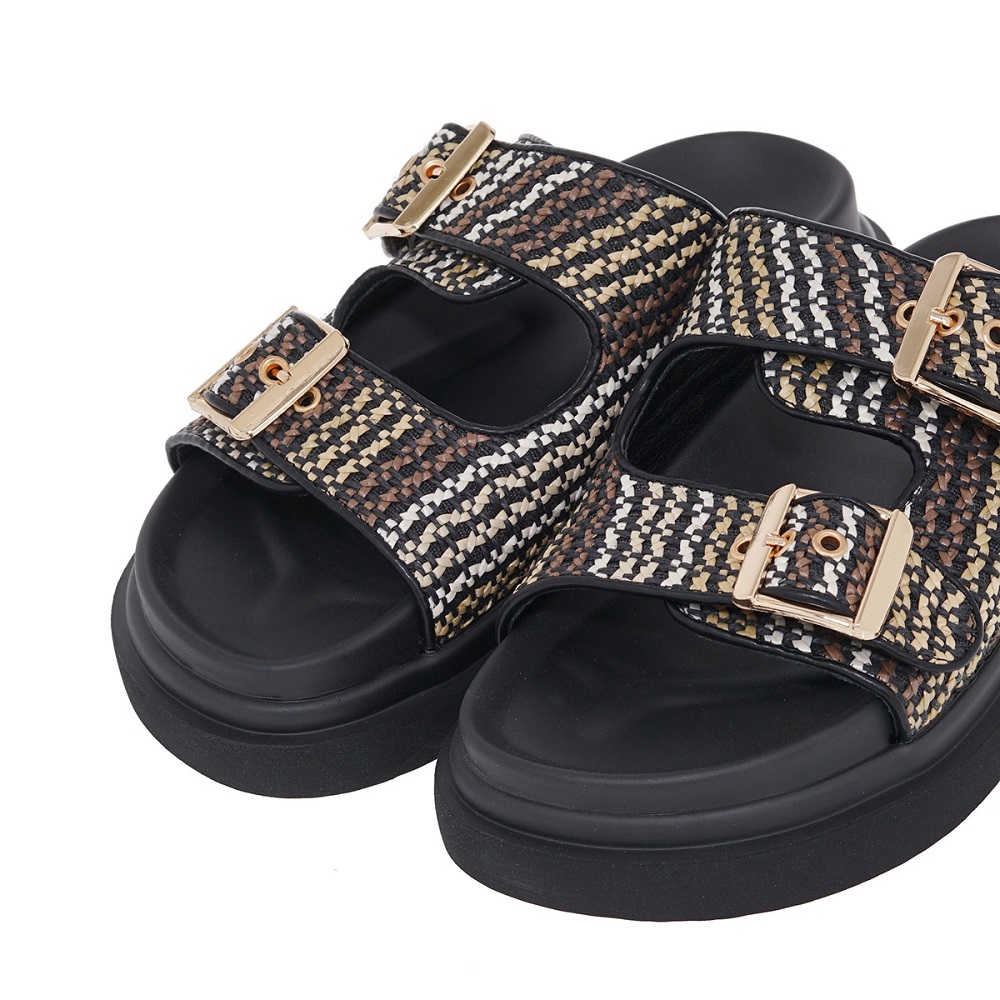 Γυναικείο Flatform σε μαύρο/μπέζ χρώμα EXE  U403R232298S  Collection SS2025