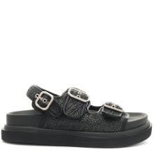 Γυναικείο flatform πέδιλο σε μαύρο χρώμα EXE  U403R5352H23  Collection SS2025