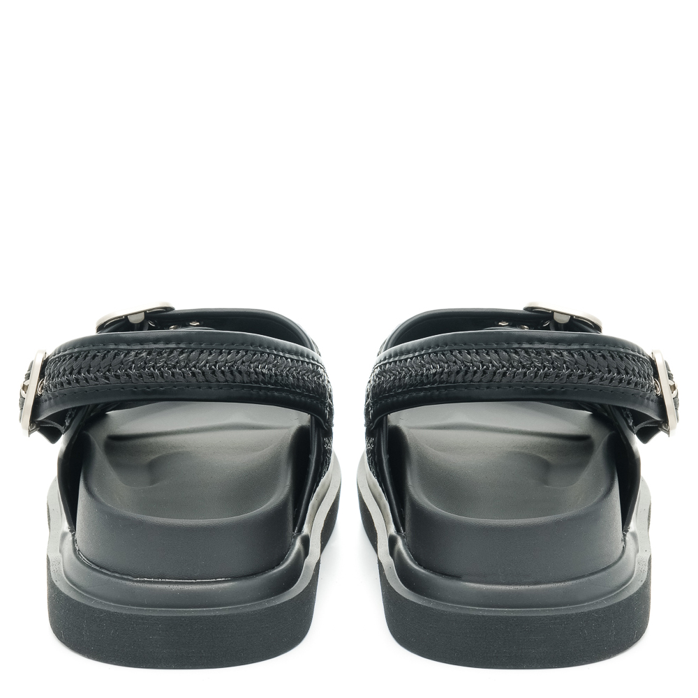 Γυναικείο flatform πέδιλο σε μαύρο χρώμα EXE  U403R5352H23  Collection SS2025