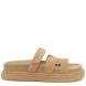 Γυναικείο Flatform δερμάτινο σανδάλι μπέζ suede  EXE U403R340238Z Collection SS2025-0