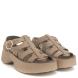 Γυναικείο δερμάτινο σανδάλι πέδιλο Fantasy Sandals  S2106 ΑVRΙL ΒRΟWΝ-1