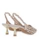 Slingback γόβα σε off white χρώμα EXE  U470085131L4 Collection SS2025-3