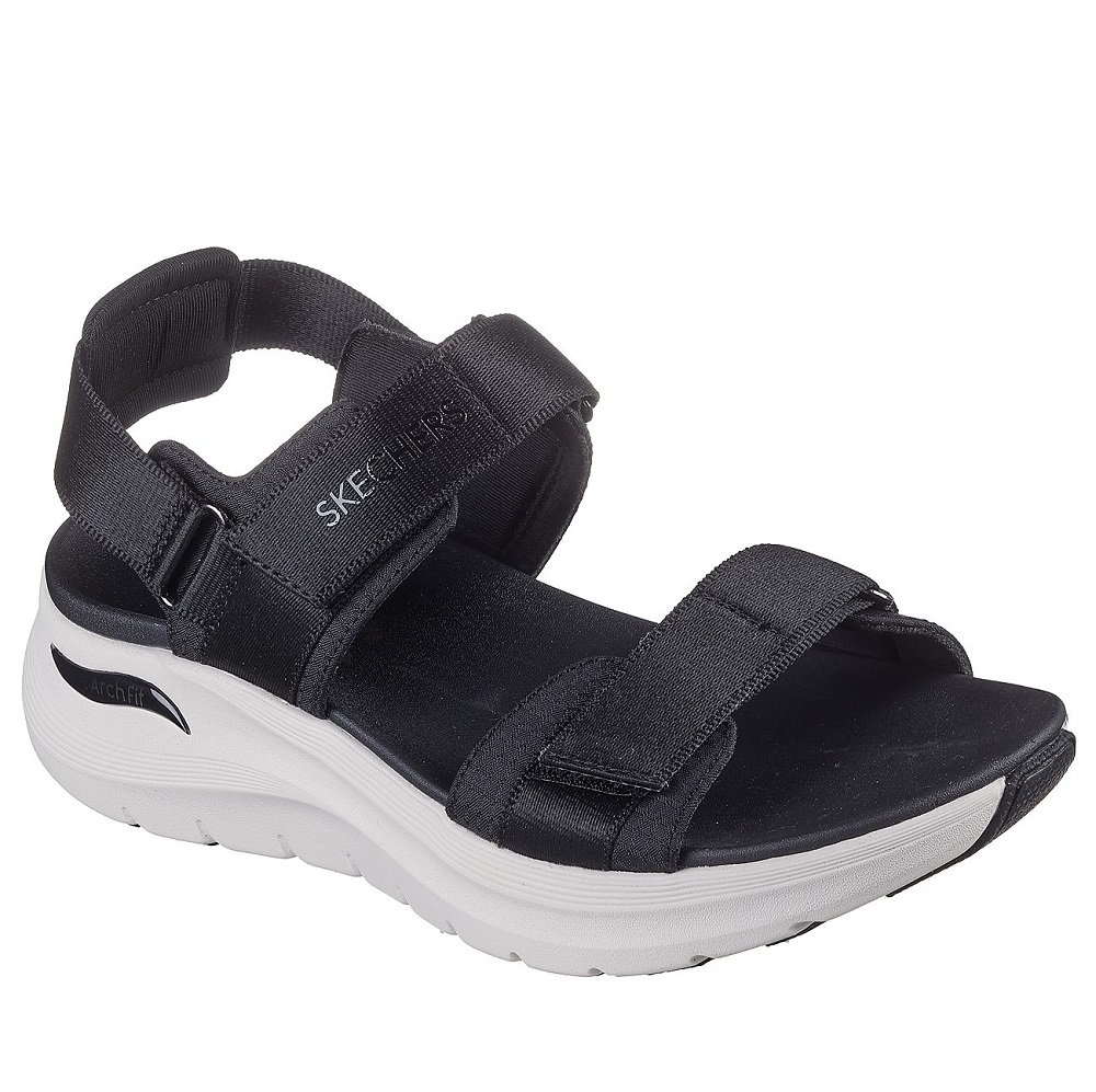 Γυναικείο πέδιλο σε μαύρο χρώμα Skechers Arch fit 2.0 Go-Getter  119465-BLK