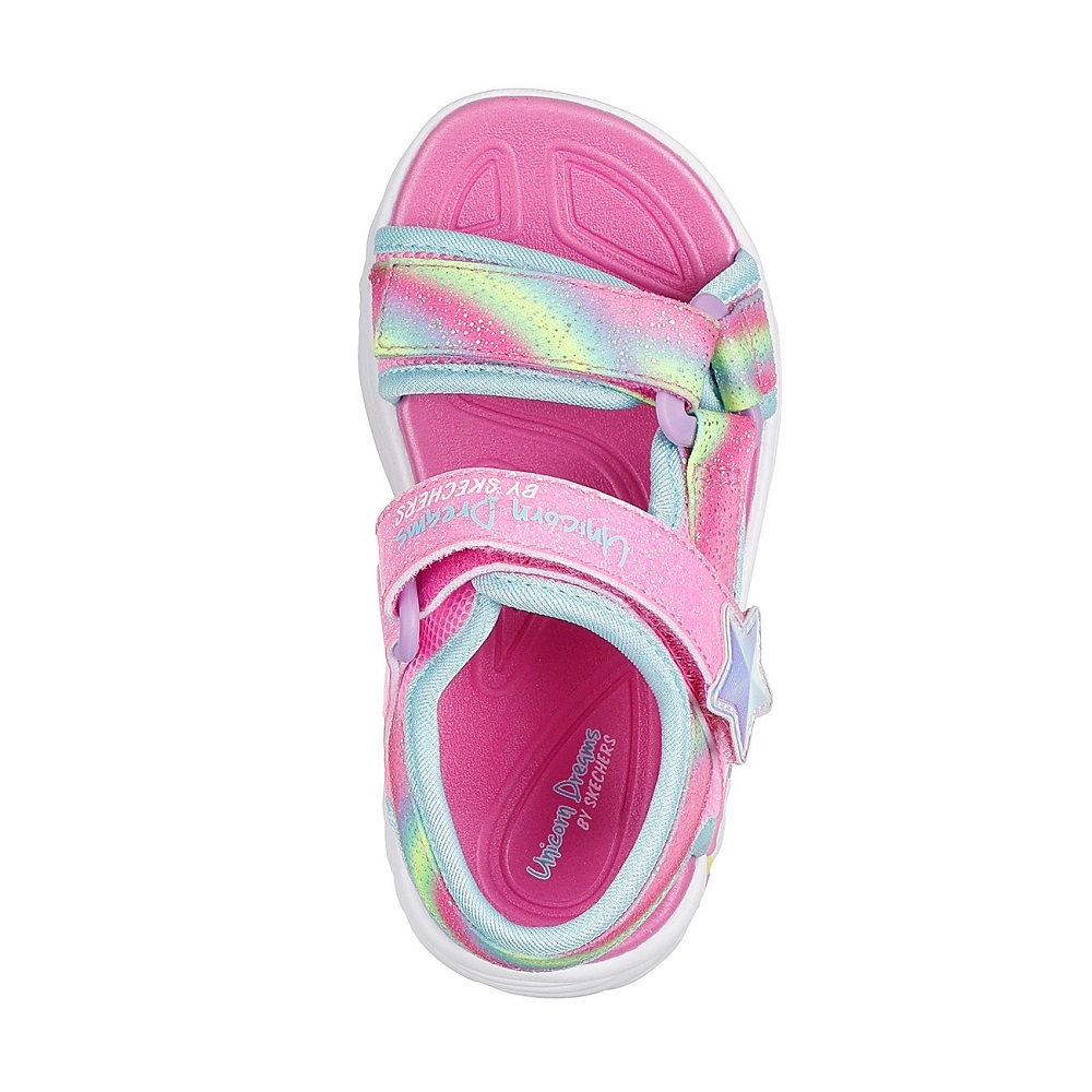 Πέδιλο για κορίτσι με φωτάκια μονόκερος Skechers  303107Ν-ΡΚΜΤ