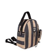 FRNC Γυναικεία Τσάντα Tessuto Stampato Biege/Black 5307 BLK  Collection SS2025 2