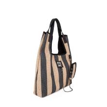 FRNC Γυναικεία Τσάντα Tessuto Stampato Biege/Black 5306 BLK Collection SS2025 2