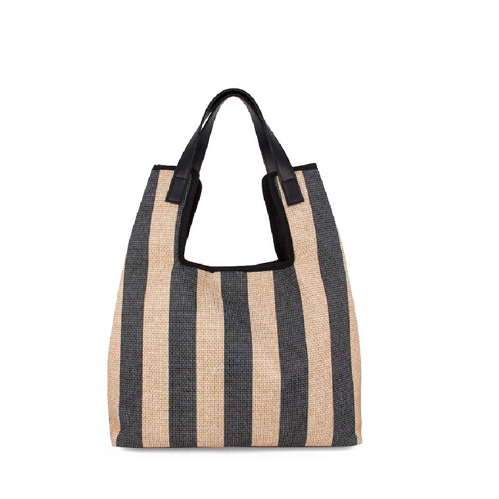 FRNC Γυναικεία Τσάντα Tessuto Stampato Biege/Black 5306 BLK Collection SS2025
