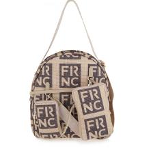 Γυναικείο Backpack Σε Χρώμα Καφέ Μπεζ FRNC 5326 COF  Collection SS2025