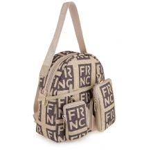 Γυναικείο Backpack Σε Χρώμα Καφέ Μπεζ FRNC 5326 COF  Collection SS2025 2